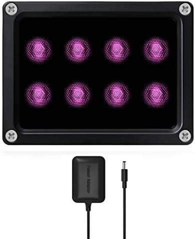 Tendelux 120ft IR Illuminator | BI8 Compact and Powerful 90° Infrared Light for CCTV Security Camera (w/Power Adapter)