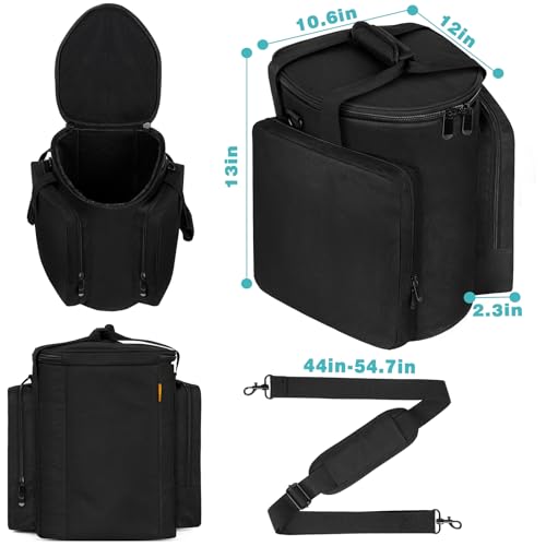 OUUTMEE Carrying Bag Travel Case Compatible with Bose S1 Pro/Bose S1 Pro+ Portable Bluetooth Speaker Cover, Storage Case with Shoulder Strap&Accessory Pocket for Microphone,Charger,Cable,Accessories - Thumbnail 6