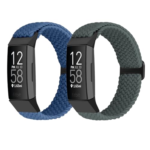 FTYQUEE �҂ݍ��݃X�g���b�`���߉\�ȃX�g���b�v Fitbit Charge 3��Fitbit Charge 4�p�o���h �j�����p �X�|�[�c�L�k���i�C�����N���X���X�g�o���h Charge 4/Charge 3/3SE�p