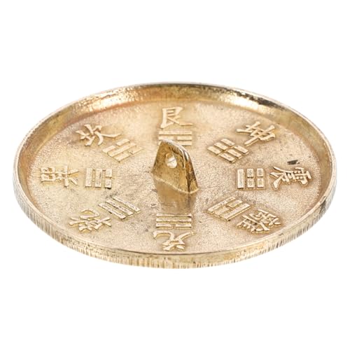 Miroir Bagua laiton 7 cm ornement feng shui de bénédiction maison