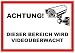 Videoüberwachung Aufkleber Sticker wetterfest & wasserabweisend Warnschild Hinweisschild Kamera-Überwachung Für Innen und Außenbereich (5x Videoüberwachung A6)