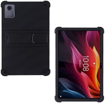Case for Lenovo Tab K11 Plus - Silicone Shockproof Adjustable Stand Rubber Soft Shell Protective Cover for Lenovo Tab K11 Plus Model TB352FU Tablet 11.45 Inch