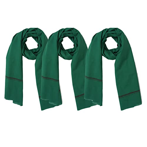 Image of Cotton Skin Friendly Summer Shrink Proof Bath Towel Pure Cotton Gamcha Soft 100% Men Boys All Purpose Living Handloom Dark Green Pack 03