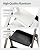 Taranta 3 Step Ladder, Lightweight Aluminum Step Stool with Convenient Handgrip, Folding Ladder with Anti-Slip Pedals, 330lbs Capacity Stepladder for Home, Office, Kitchen - White