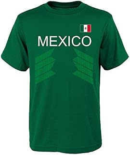 World Cup Soccer Mexico Youth Boys "One Team 2018" Tee, Hunter Green, Youth
