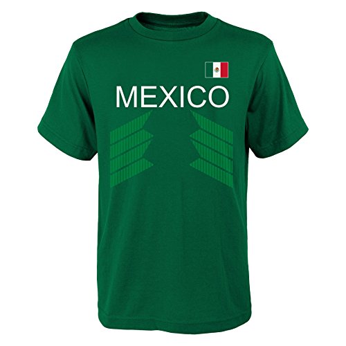 World Cup Soccer Mexico Youth Boys "One Team 2018" Tee, Hunter Green, Youth