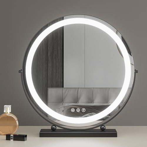 Makeup Mirror With Light，Dressing Table Makeup Mirror With Touch Control,