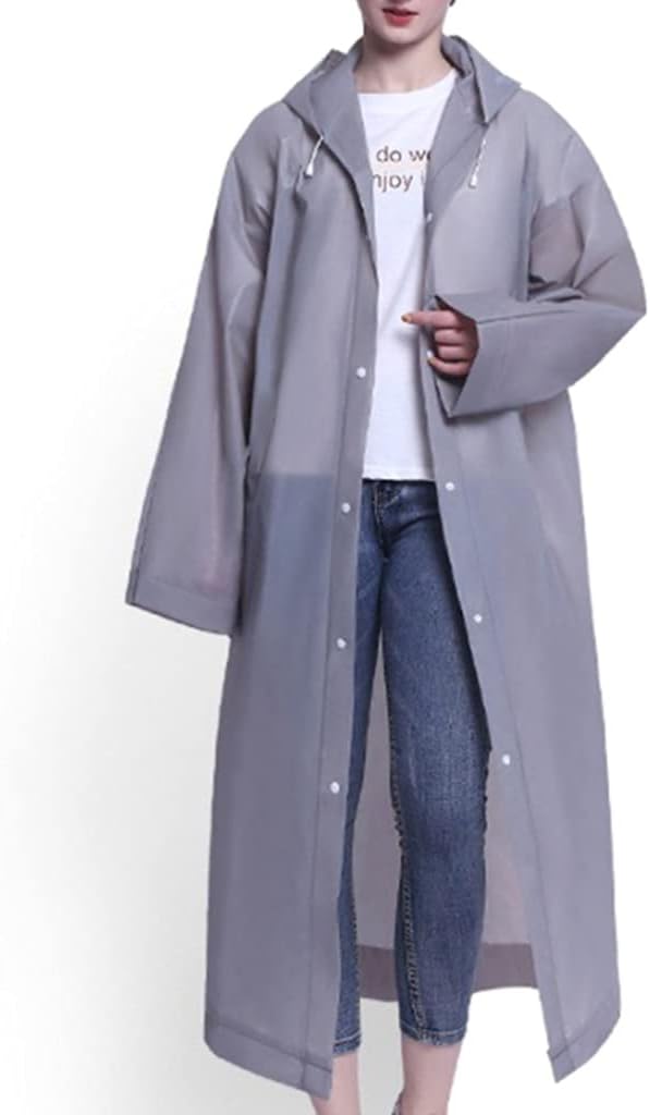 Waterproof Women Raincoat for Tourism Hiking Oudoors Long Rain Windcoat Fasion Transparent Adult Coat