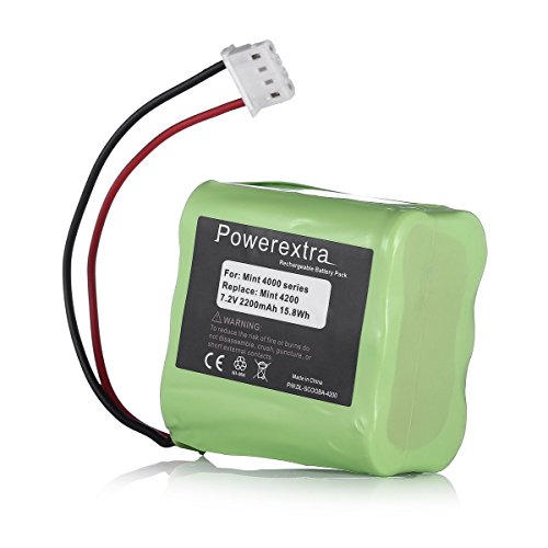 Powerextra 7.2V 2200mAh Replacement Battery Compatible with iRobot Braava 320/321 & Mint 4200/4205 Powerextra 7.2V 2200mAh Replacement Battery Compatible with iRobot Braava 320/321 & Mint 4200/4205
