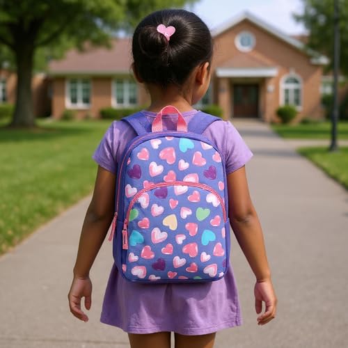 Image of Trail maker 15 Inch Kids Backpacks for Boys & Girls | Preschool, Kindergarten, Elementary School Backpacks with Adjustable, Padded Straps (Happy Hearts)
