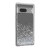 Case-Mate Google Pixel 7A ケース [6.1インチ、2023] [12フィートの落下に対する保護] [ワイヤレス充電] Twinkle Ombre Stardust Phone Case Google Pixel 7A用 - 高級キラキララメカバー - 耐衝撃 傷防止