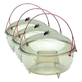Poétic Jardin Piège à Guêpes, 17cm Diamètre, Transparent (Lot de 3)