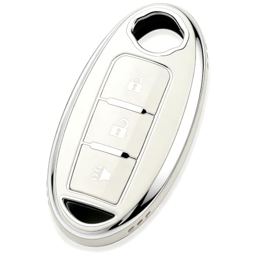 Image of Key Fob Cover Fit for Nissan Altima Rogue Sentra Pathfinder Frontier Maxima Titan Armada Versa Smart Key