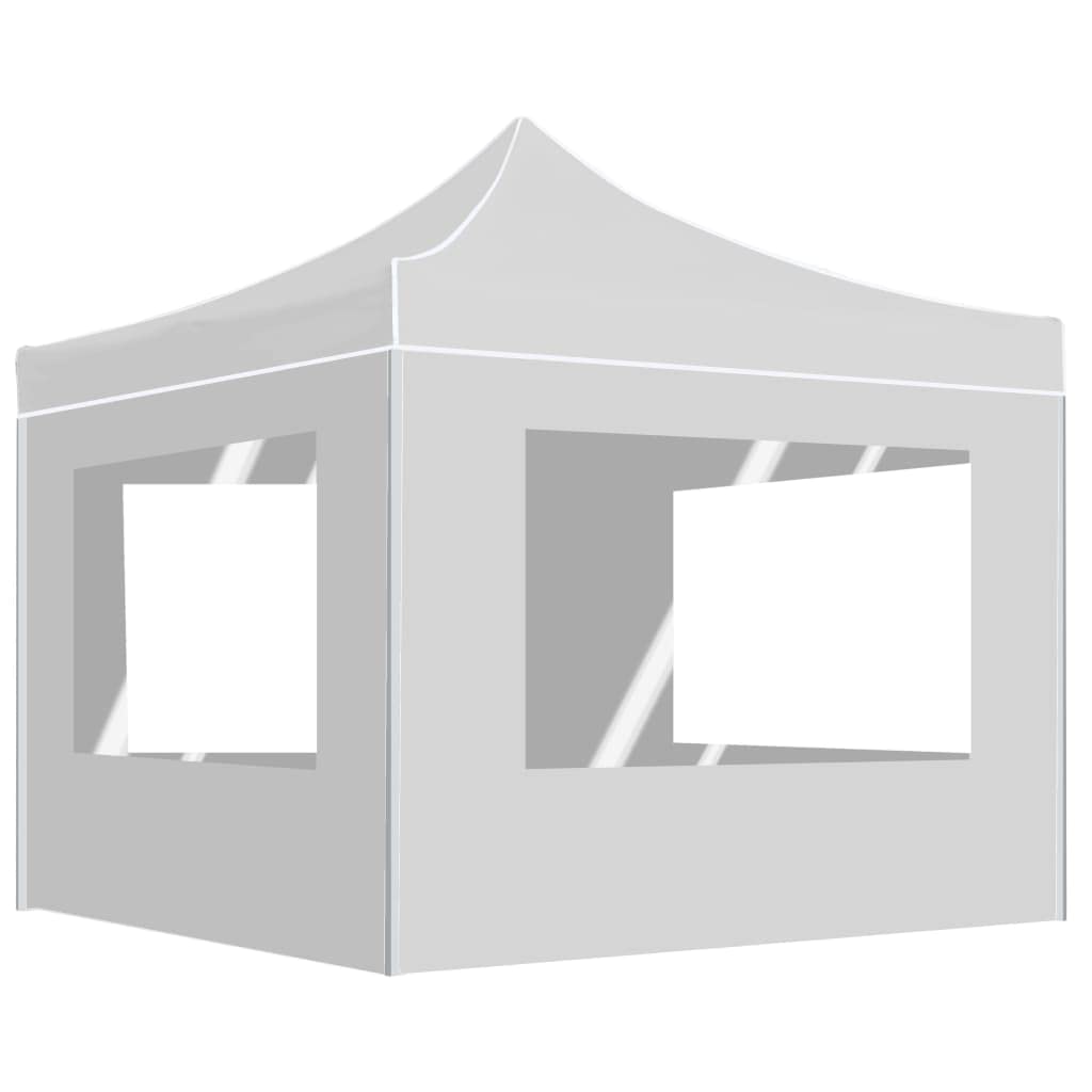 Homgoday Altana zewnętrzna, składana altana ze ścianami aluminiowymi 2x2 m, altana zewnętrzna do ogrodu balkonowego tarasu, składana altana ogrodowa,