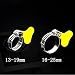 Produktbild 4 x Edelstahl Schlauch Clips-Klemmen, verstellbar, mit Clamp für flexible Schlauch Rohr Rohr, mit Griff
