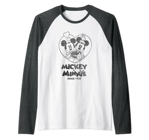 Image of Mickey Mouse Minnie Since 1928 Raglan Baseball Tee