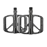 【Fácil instalación】El pedal es resistente y duradero, L representa el pedal izquierdo y R representa el pedal derecho. Nuestros pedales de bicicleta adoptan el eje estándar internacional de diámetro de eje de 9/16 ", que es adecuado para MTB, BMX, carreras, bicicletas urbanas, camionetas, bicicletas plegables, etc.