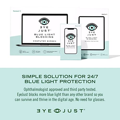 Eyejust Laptop Blue Light Blocking Screen Protector, Compatible With 15.6" Laptop, Computer Screen Blue Light Blocker, Anti Blue Light Filter, Anti-Uv Eye Protection, Relieve Eye Strain, Premium Full Screen Coverage #TOP7