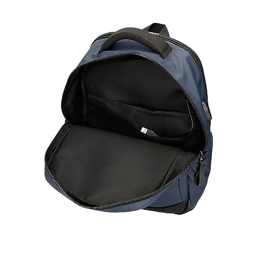 Pepe Jeans Hoxton Zaino Per Laptop Doppio Scomparto Blu 30 X 42 X 14,5 Cm Poliestere 18,27 L, Blu, Taglia Unica, Zaino Per Laptop Doppio Scomparto - 6