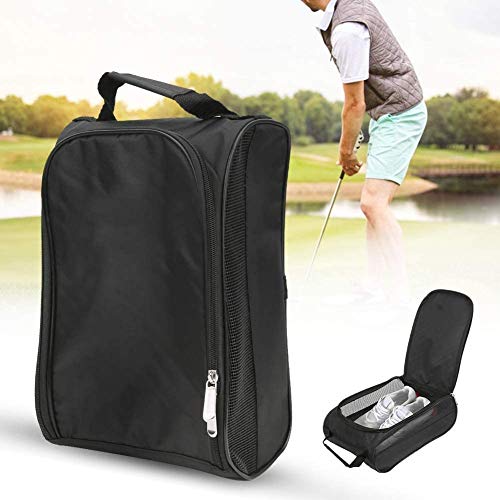 Hellocreate Golf Shoe Bag, Nylon Golf Shoe Bag Portable Breathable Large Capacity Shoes Storage Bags Case Organizer #TOP2
