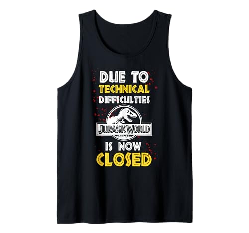 Débardeur Jurassic World The Park Is Closed Sign t-shirt sans manches geek été