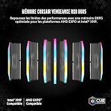 CORSAIR Vengeance RGB DDR5 32Go (2 x 16Go) Jusqu'à 6000MHz AMD Intel RAM - 2
