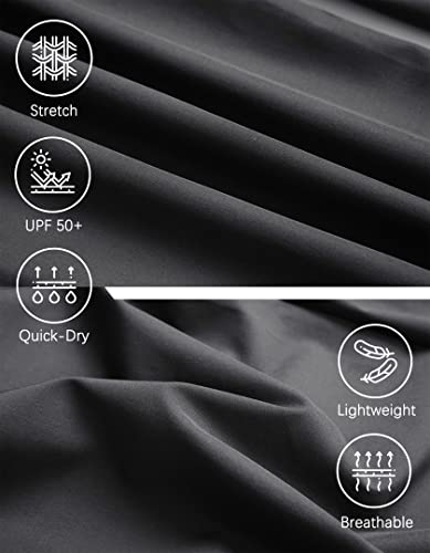 Men's Lightweight Quick Dry Hiking Running Pants Outdoor Sports Breathable Zipper Pockets Athletic Work Pants Dark Grey M #TOP4