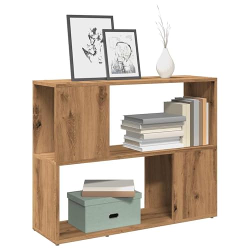 Homgoday Bücherregal/Raumteiler Artisan-Eiche 80x24x63 cm TV-Schrank...