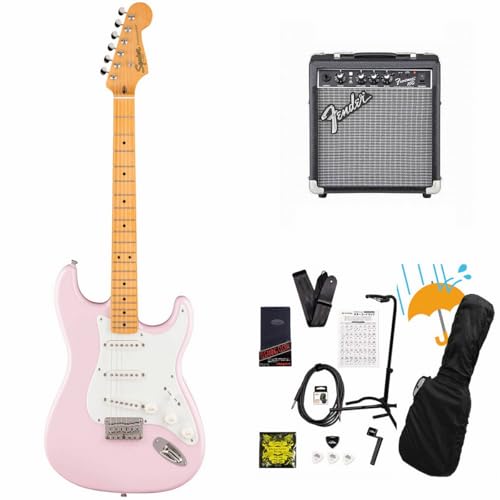 Squier/Classic Vibe '50s Stratocaster HT Maple Fingerboard Parchment Pickguard Shell Pink Fender 10W?????????????????R