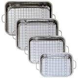 viereckpfanne cucinella mit Grilleinsatz GSW 809252 EDELSTAHL Viereckpfanne mit Einsatz 25cm, silber, 27 x 19.7 x 6.1 cm