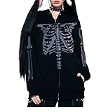 Tamaño: S, M, L. La sudadera con capucha Y2k es de tamaño asiático (no el tamaño de Amazon). Comprueba la tabla de tallas antes de realizar el pedido. Esta chaqueta de estilo Y2k para niña de los 90 es un regalo elegante para ti o tu familia y amigos en Halloween, Acción de Gracias, día de San Valentín, Pascua, Navidad.