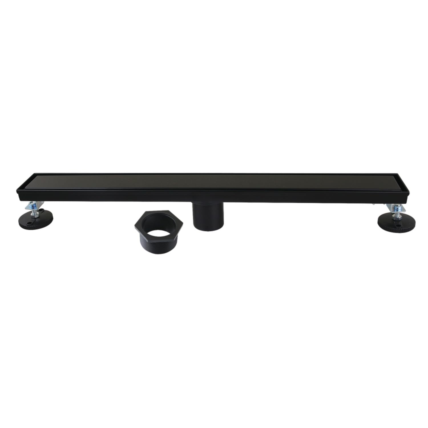 Caniveau de douche linéaire noir mat Kingston Brass BSF2420 pour éviter la stagnation d'eau