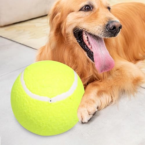 Großer Tennisball für Hunde, Tennisbälle für Hunde, übergroßer Ball für Hunde, Ballspielzeug für Welpen, Kauspielzeug für Haustiere, interaktives Spielzeug-2