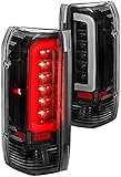 ANZO (311350) 1987-1996 Ford F-150 LED Taillights Black Housing Clear Lens (Pair)