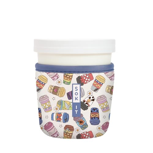 Sok It IceCreamSok Insulated Neoprene Cover (Happiest Cup, Fits Tapered Pints)