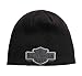 Harley-Davidson Men's Trademark Bar & Shield Logo Knit Hat, Black
