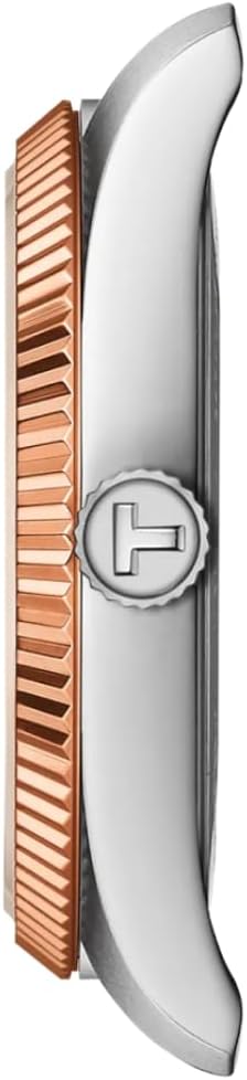 Tissot Ballade 34mm, Swiss Quartz Watch for Women, Stainless Steel Case, Silver Dial, T1562102203101