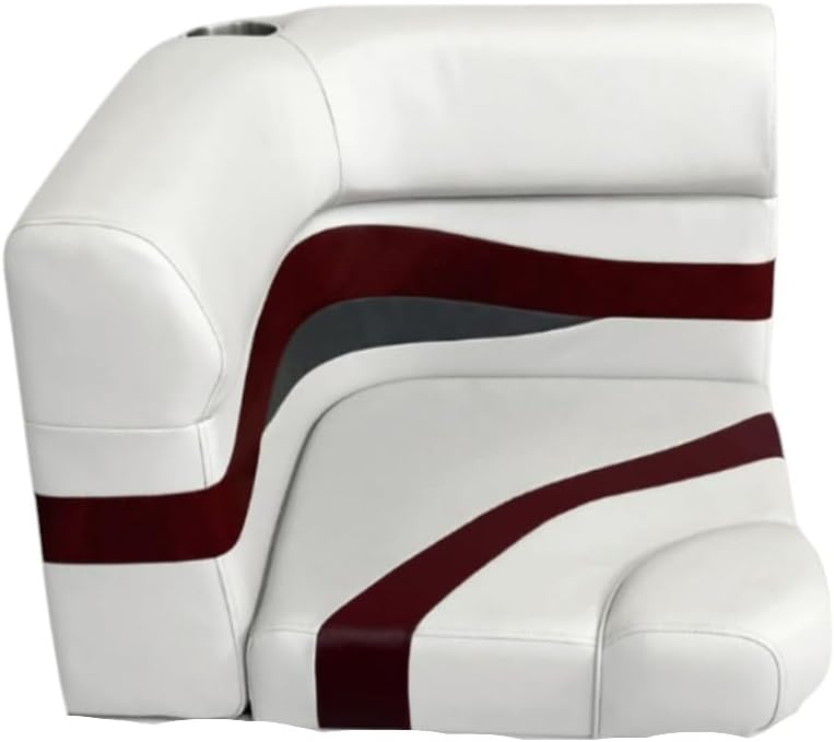 Elite Series Pontoon Radius Corner Cushion Set Only 3207 (White/Navy/Blue)