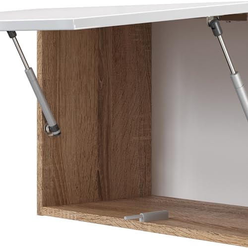 Miniatura 8 de Vicco Mueble De Cocina Raul, Blanco Alto Brillo Blanco, 240 Cm, Et Sonoma