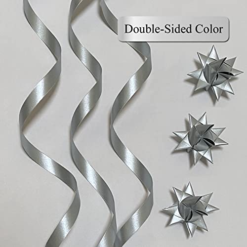 Metallic Paper Strips For Weaving Projects (Single Color Packs). Paper Strips For Moravian Stars, German Stars And Froebel Stars. 50 Strips Per Pack. (3/4 Inch, Metallic Silver) #TOP1