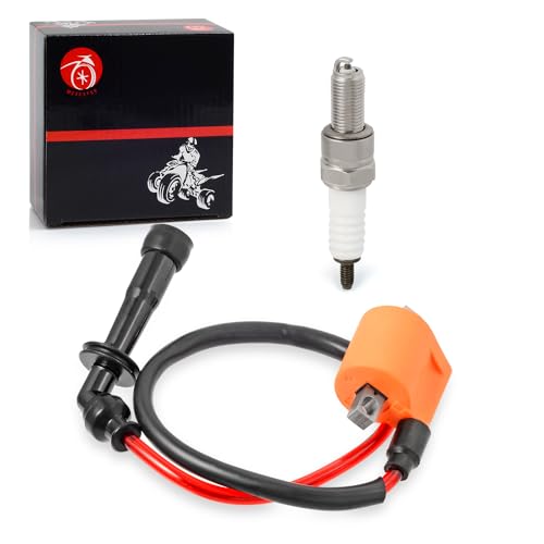 Pacote de bobina de ignição e vela de ignição + capa de tampa para Suzuki King Quad 750 700 LTA750 L