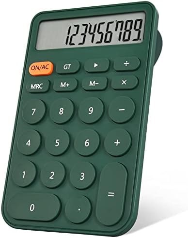Basic Calculator, Pocket Size Mini Calculators, 12 Digit Desktop Calculator with Bright Colors for Office, School Students, Home & Business Use, Modern Design