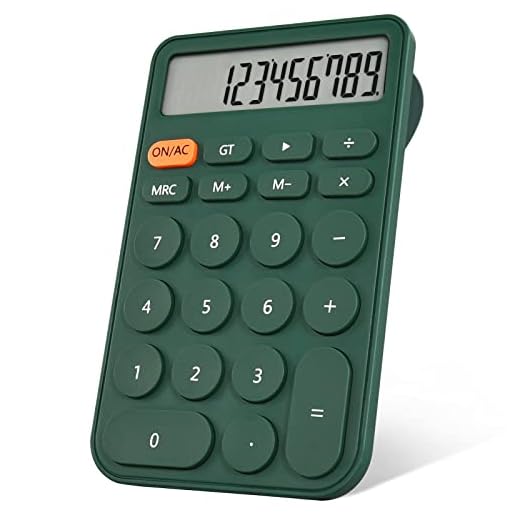 Basic Calculator, Pocket Size Mini Calculators, 12 Digit Desktop Calculator with Bright Colors for Office, School Students, Home & Business Use, Modern Design