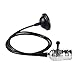 Produktbild WFWUK Industrial Lampe Deckenlampe Pendant Light Led Lampenschirme Für Decke Retro Lampenschirm Industrielle Pendelleuchte Küchenlampenschirm Retro Deckenleuchten Hängelampe Chrome