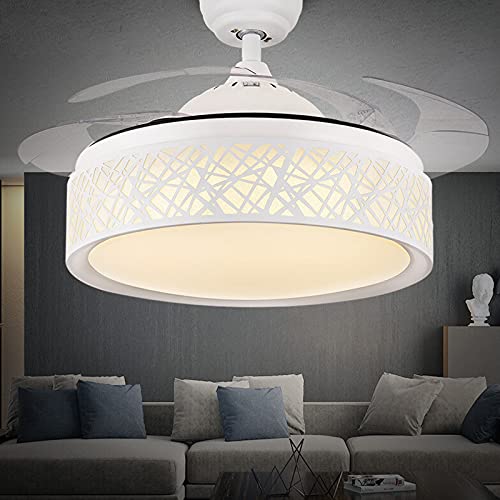 Ventilateur de plafond design moderne simple éclairage LED haut de gamme - 5