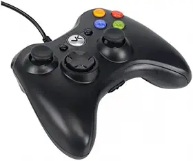 CONTROLE PARA XBOX 360 E PC COM FIO USB MODELO X360 – VINIK, Preto
