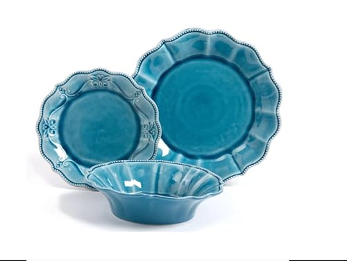 20 Piece Pioneer Woman Dinnerware Set: Stylish Stoneware for Every Meal 1 Pioneer Woman Gorgeous 12-Piece Dinnerware Set (Blue)