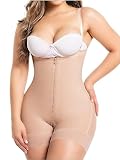 Salome 0214 Fajas Colombianas Levanta Pompis para Adelgazar Strapless Compression Garment Beige M