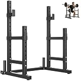 SPORTNOW Squat Rack, Rack Palestra, Supporto Bilanciere, Max 300KG, Nero