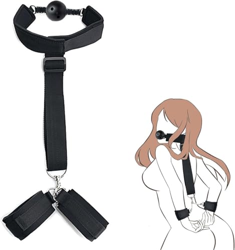 Bed Restraint for King Size Bed Straps Adult Play BDSM Sex Bondage Handcuff Set for Couples Wrist Ankle Cuff Under Mattress Queen Bed SM Toys Ties UP Women on Bed Spreader Bar Sex Accessories Sweater